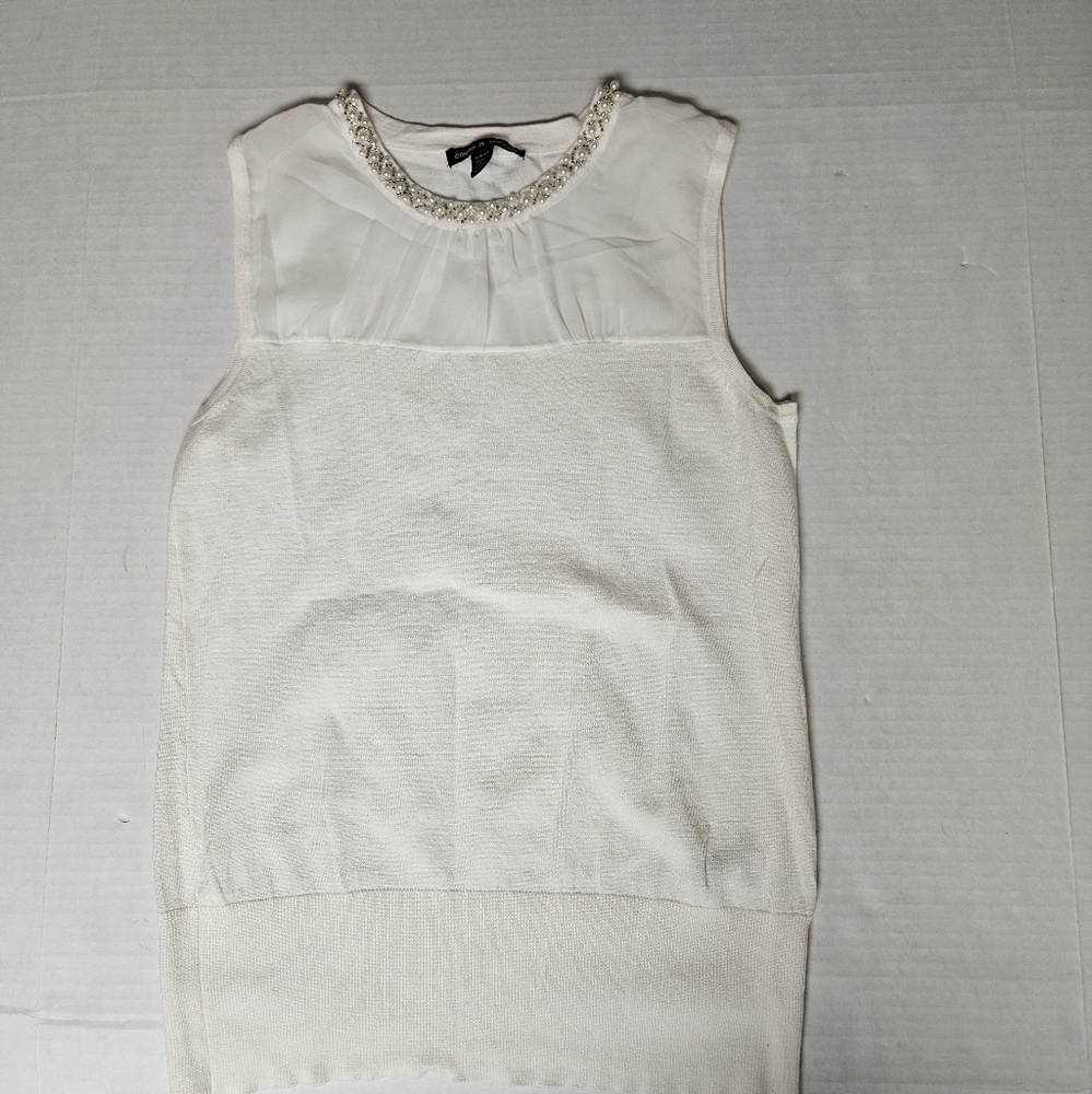 Cable & Gauge Small Sleeveless‎ Sweater